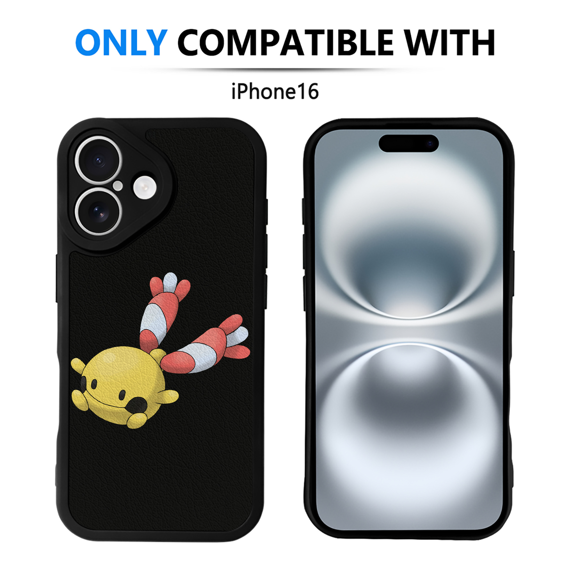 （画像用） ポケットモンスター Pokémon 【iPhone 16シリーズ対応】シリコンスマホケース（レザー調） 材質：シリコン